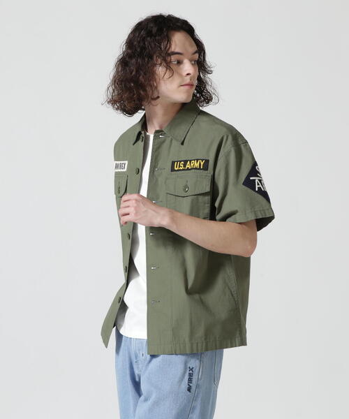 AVIREX(アヴィレックス)の「COTTON SHORTSLEEVE FATIGUE SHIRT / コットン ショートスリーブ ファティーグ シャツ / AVIREX / アヴィレックス(シャツ/ブラウス・メンズ・ブラック/オリーブ系/タン・XL/2XL/M/L)」の16枚目の写真
