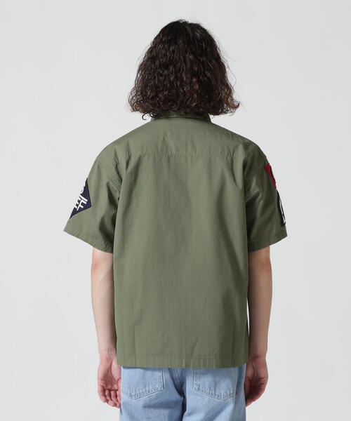 AVIREX(アヴィレックス)の「COTTON SHORTSLEEVE FATIGUE SHIRT / コットン ショートスリーブ ファティーグ シャツ / AVIREX / アヴィレックス(シャツ/ブラウス・メンズ・ブラック/オリーブ系/タン・XL/2XL/M/L)」の14枚目の写真