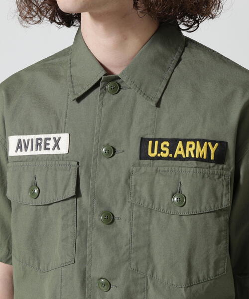 AVIREX(アヴィレックス)の「COTTON SHORTSLEEVE FATIGUE SHIRT / コットン ショートスリーブ ファティーグ シャツ / AVIREX / アヴィレックス(シャツ/ブラウス・メンズ・ブラック/オリーブ系/タン・XL/2XL/M/L)」の12枚目の写真