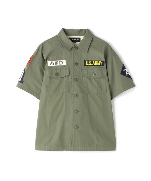 AVIREX(アヴィレックス)の「COTTON SHORTSLEEVE FATIGUE SHIRT / コットン ショートスリーブ ファティーグ シャツ / AVIREX / アヴィレックス(シャツ/ブラウス・メンズ・ブラック/オリーブ系/タン・XL/2XL/M/L)」の22枚目の写真