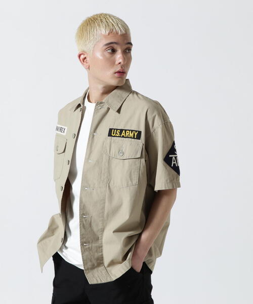 AVIREX(アヴィレックス)の「COTTON SHORTSLEEVE FATIGUE SHIRT / コットン ショートスリーブ ファティーグ シャツ / AVIREX / アヴィレックス(シャツ/ブラウス・メンズ・ブラック/オリーブ系/タン・XL/2XL/M/L)」の20枚目の写真