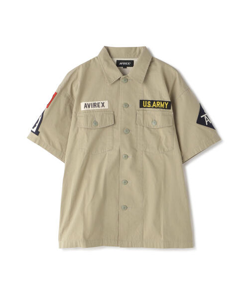 AVIREX(アヴィレックス)の「COTTON SHORTSLEEVE FATIGUE SHIRT / コットン ショートスリーブ ファティーグ シャツ / AVIREX / アヴィレックス(シャツ/ブラウス・メンズ・ブラック/オリーブ系/タン・XL/2XL/M/L)」の19枚目の写真