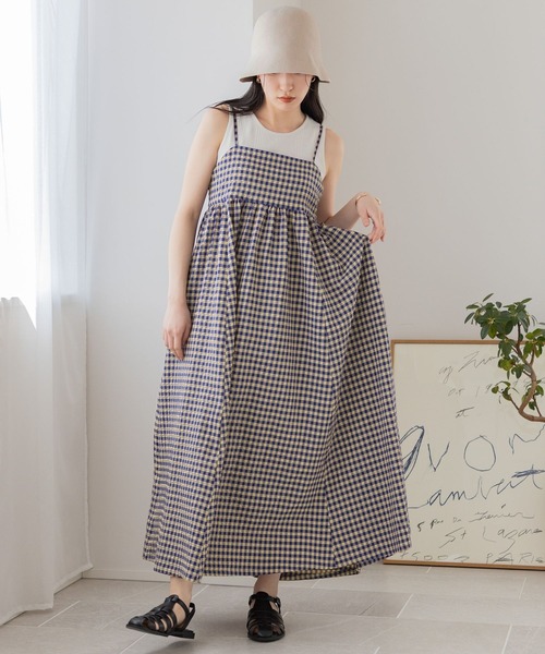 LOWRYS FARM(ローリーズファーム)の「スタイルUPカップ付きタンクトップ 177886(タンクトップ・レディース・チャコールグレー/アイボリー/その他/グリーン・FREE)」の13枚目の写真
