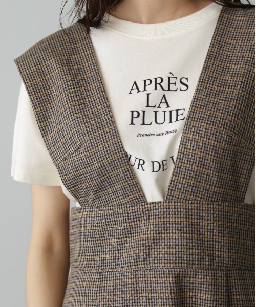 FREE'S MART（フリーズマート）の「◆ロゴプリントTシャツ（Tシャツ/カットソー・レディース・ホワイト/ベージュ/ネイビー・FREE）」の9枚目の写真