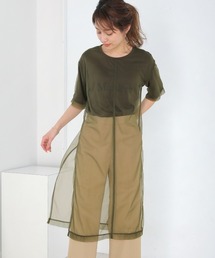 チュールレイヤードロゴＴシャツ