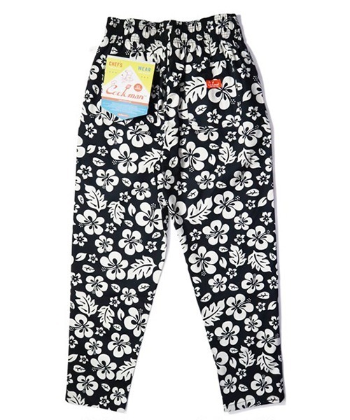 COOKMAN（クックマン）の「Cookman クックマン シェフパンツ イージーパンツ ワイドパンツ Hibiscus Black（その他パンツ・メンズ・ブラック・MEDIUM/LARGE）」の6枚目の写真