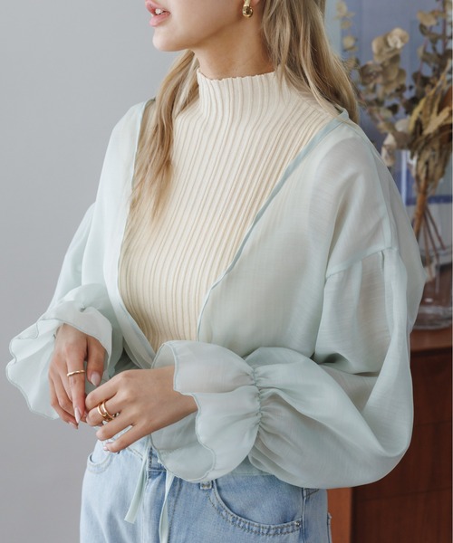 Ada.（エイダ）の「シアー シフォン ボレロ（カーディガン/ボレロ