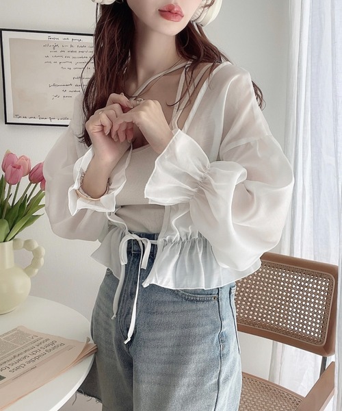 Ada.（エイダ）の「シアー シフォン ボレロ（カーディガン/ボレロ