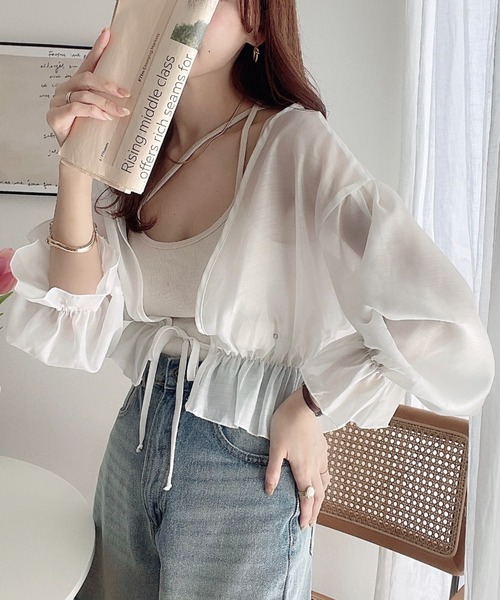 Ada.（エイダ）の「シアー シフォン ボレロ（カーディガン/ボレロ