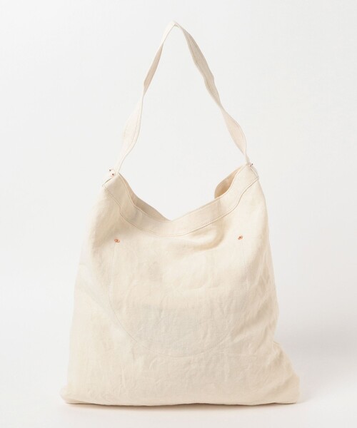 ARTS & CRAFTS(アーツアンドクラフト)の「ARTS & CRAFTS / LINEN CANVAS ONE STRAP SHOULDER BAG(トートバッグ・メンズ・イエロー系その他6/オフホワイト・ONE SIZE)」の9枚目の写真