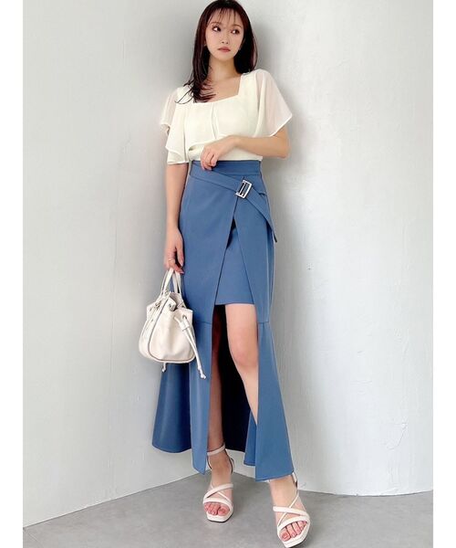 RESEXXY（リゼクシー）の「シャーリングコンパクトバッグ（ハンドバッグ・レディース・ブラック/ブラウン/アイボリー・FREE）」の8枚目の写真