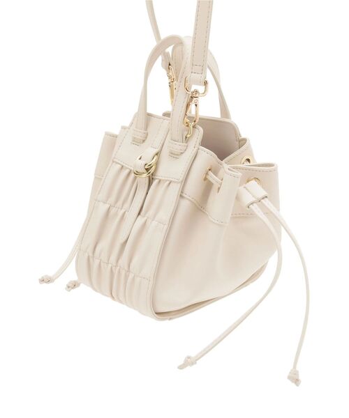 RESEXXY（リゼクシー）の「シャーリングコンパクトバッグ（ハンドバッグ・レディース・ブラック/ブラウン/アイボリー・FREE）」の14枚目の写真