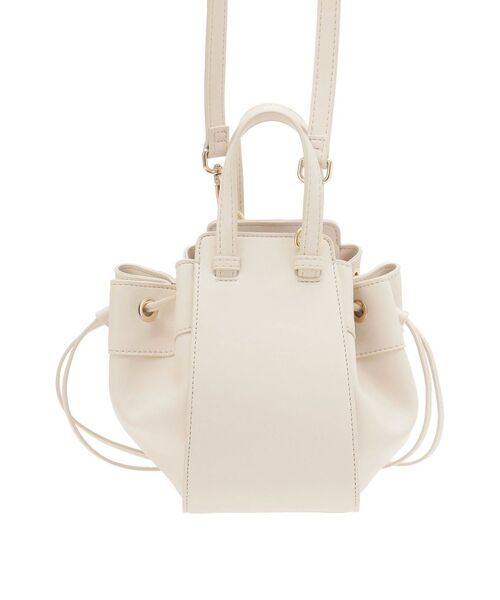 RESEXXY（リゼクシー）の「シャーリングコンパクトバッグ（ハンドバッグ・レディース・ブラック/ブラウン/アイボリー・FREE）」の15枚目の写真