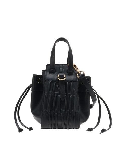 RESEXXY（リゼクシー）の「シャーリングコンパクトバッグ（ハンドバッグ・レディース・ブラック/ブラウン/アイボリー・FREE）」の20枚目の写真