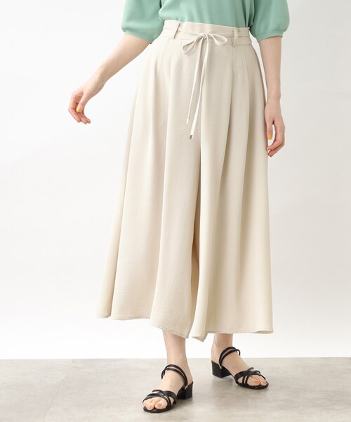 grove（グローブ）の「◆お仕事にもお出かけにも！夏の涼しげスカートパンツ（その他パンツ・レディース・ナチュラル/キャメル/ブラック/ネイビー・03/02/04/01/05）」の2枚目の写真