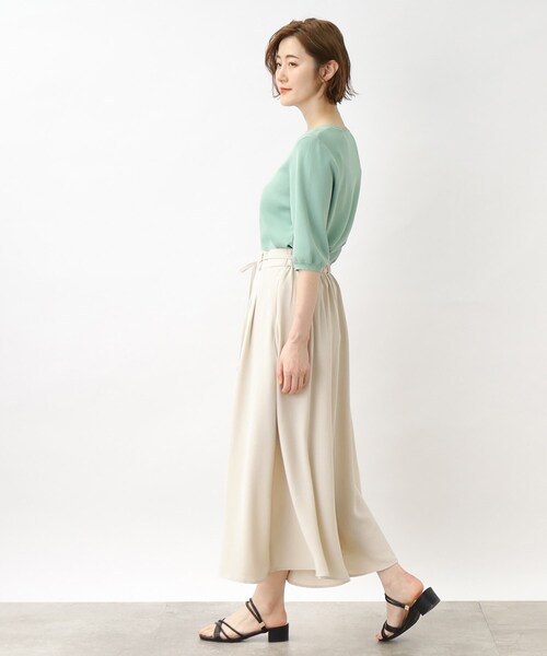 grove（グローブ）の「◆お仕事にもお出かけにも！夏の涼しげスカートパンツ（その他パンツ・レディース・ナチュラル/キャメル/ブラック/ネイビー・03/02/04/01/05）」の11枚目の写真