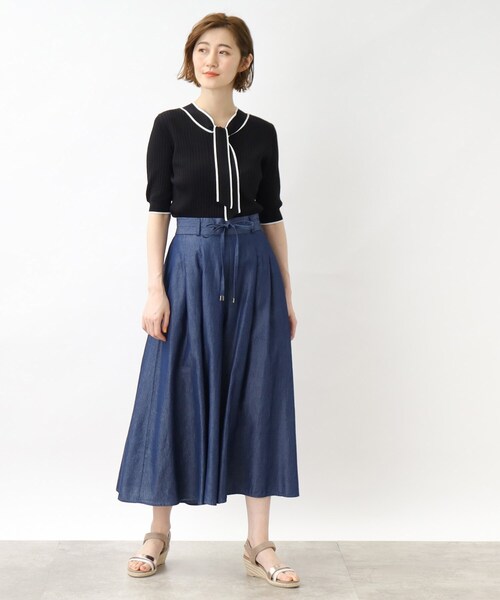 grove（グローブ）の「◆お仕事にもお出かけにも！夏の涼しげスカートパンツ（その他パンツ・レディース・ナチュラル/キャメル/ブラック/ネイビー・03/02/04/01/05）」の16枚目の写真