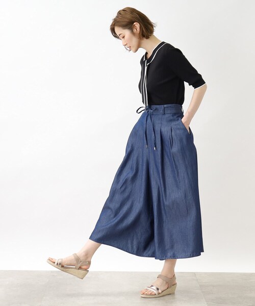 grove（グローブ）の「◆お仕事にもお出かけにも！夏の涼しげスカートパンツ（その他パンツ・レディース・ナチュラル/キャメル/ブラック/ネイビー・03/02/04/01/05）」の17枚目の写真