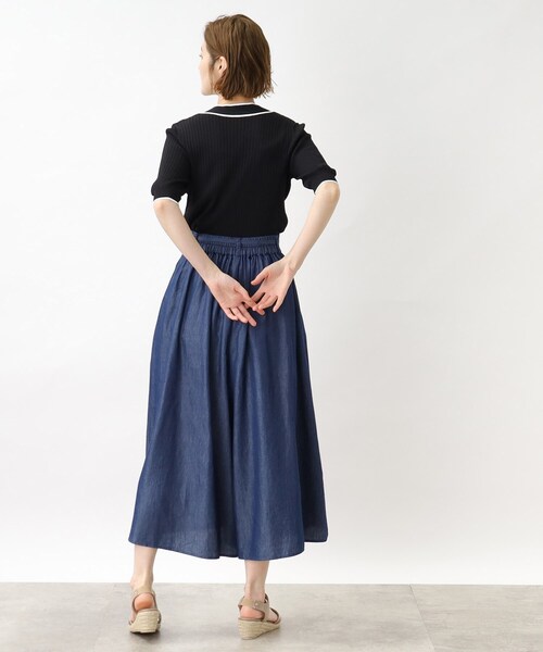 grove（グローブ）の「◆お仕事にもお出かけにも！夏の涼しげスカートパンツ（その他パンツ・レディース・ナチュラル/キャメル/ブラック/ネイビー・03/02/04/01/05）」の18枚目の写真