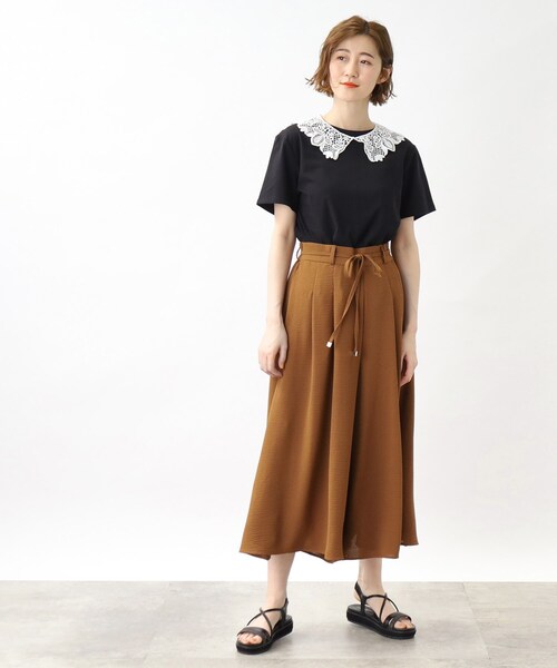 grove（グローブ）の「◆お仕事にもお出かけにも！夏の涼しげスカートパンツ（その他パンツ・レディース・ナチュラル/キャメル/ブラック/ネイビー・03/02/04/01/05）」の21枚目の写真