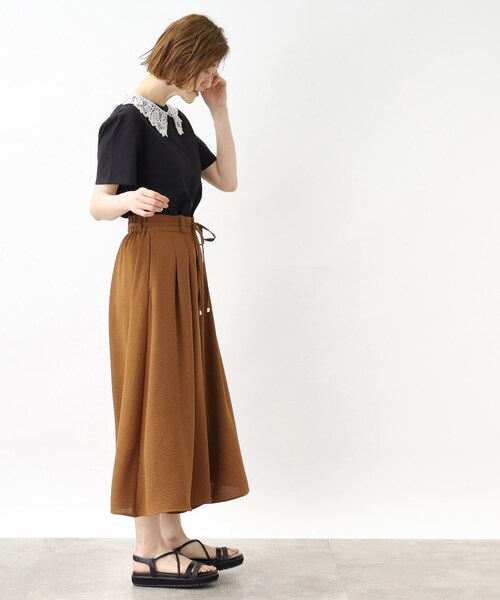 grove（グローブ）の「◆お仕事にもお出かけにも！夏の涼しげスカートパンツ（その他パンツ・レディース・ナチュラル/キャメル/ブラック/ネイビー・03/02/04/01/05）」の22枚目の写真