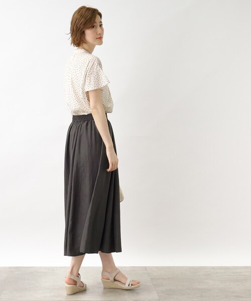 grove（グローブ）の「◆ハレの日も雨の日も楽しめる!はっ水マーメイドスカート（スカート・レディース・チャコールグレー/ライトブルー/カーキ・02/03/04/01/05）」の7枚目の写真