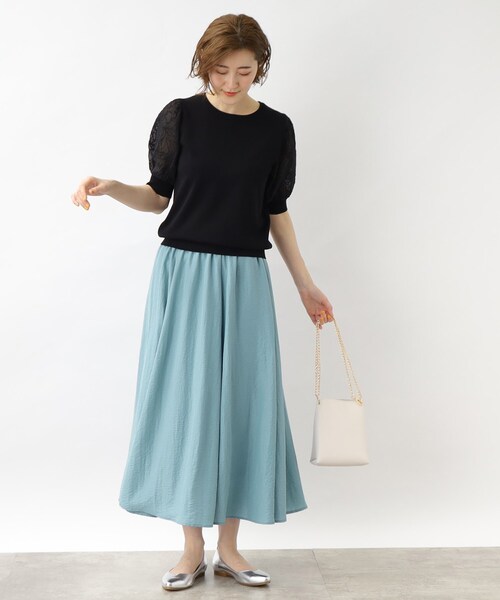 grove（グローブ）の「◆ハレの日も雨の日も楽しめる!はっ水マーメイドスカート（スカート・レディース・チャコールグレー/ライトブルー/カーキ・02/03/04/01/05）」の12枚目の写真