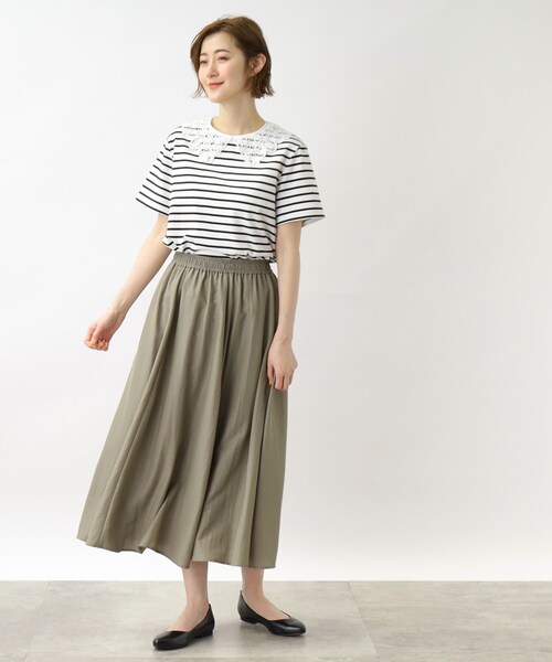 grove（グローブ）の「◆ハレの日も雨の日も楽しめる!はっ水マーメイドスカート（スカート・レディース・チャコールグレー/ライトブルー/カーキ・02/03/04/01/05）」の17枚目の写真