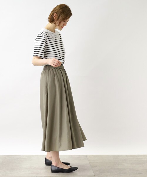 grove（グローブ）の「◆ハレの日も雨の日も楽しめる!はっ水マーメイドスカート（スカート・レディース・チャコールグレー/ライトブルー/カーキ・02/03/04/01/05）」の18枚目の写真