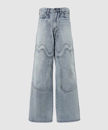 SUGARHILL | FADED MODERN DENIM WESTERN WIDE TROUSERS(デニムパンツ)