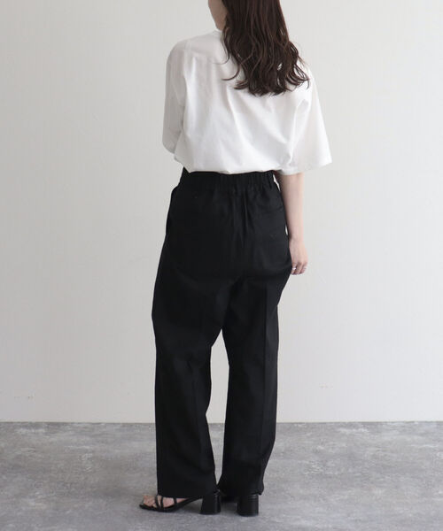 fredy emue(フレディエミュ)の「シルケットPHOTO Tシャツ(Tシャツ/カットソー・レディース・オフホワイト/チャコールグレー・38)」の7枚目の写真