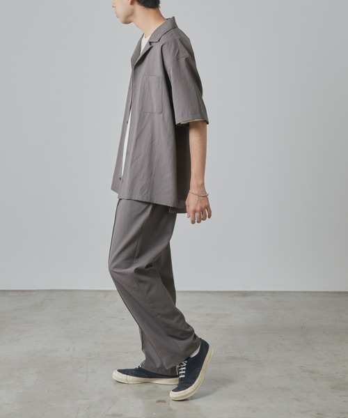 CIAOPANIC TYPY（チャオパニックティピー）の「テックリネンオープンカラーシャツ（シャツ/ブラウス・メンズ・チャコールグレー/グレイッシュベージュ・MEDIUM/LARGE）」の3枚目の写真