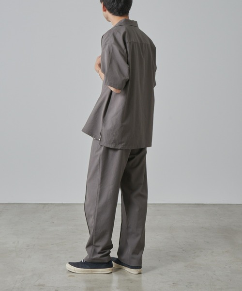 CIAOPANIC TYPY（チャオパニックティピー）の「テックリネンオープンカラーシャツ（シャツ/ブラウス・メンズ・チャコールグレー/グレイッシュベージュ・MEDIUM/LARGE）」の13枚目の写真