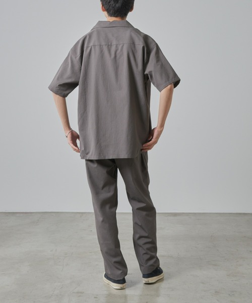 CIAOPANIC TYPY（チャオパニックティピー）の「テックリネンオープンカラーシャツ（シャツ/ブラウス・メンズ・チャコールグレー/グレイッシュベージュ・MEDIUM/LARGE）」の10枚目の写真