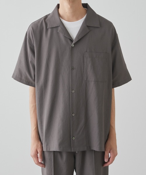 CIAOPANIC TYPY（チャオパニックティピー）の「テックリネンオープンカラーシャツ（シャツ/ブラウス・メンズ・チャコールグレー/グレイッシュベージュ・MEDIUM/LARGE）」の21枚目の写真
