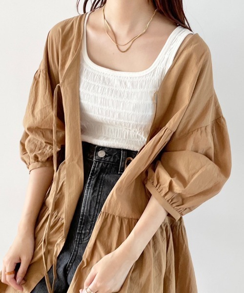 LOWRYS FARM(ローリーズファーム)の「2WAYティアードブラウス 960881(シャツ/ブラウス・レディース・ブラック/ブラウン/ホワイト・FREE)」の3枚目の写真