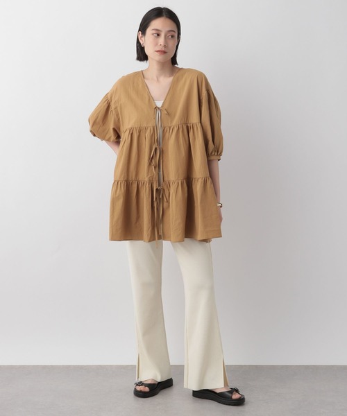 LOWRYS FARM(ローリーズファーム)の「2WAYティアードブラウス 960881(シャツ/ブラウス・レディース・ブラック/ブラウン/ホワイト・FREE)」の10枚目の写真