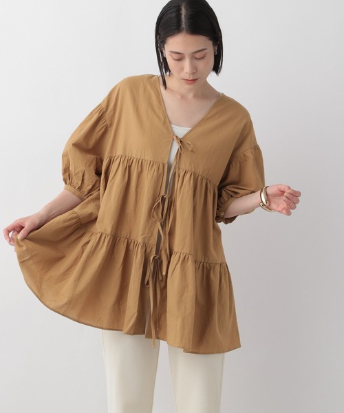 LOWRYS FARM(ローリーズファーム)の「2WAYティアードブラウス 960881(シャツ/ブラウス・レディース・ブラック/ブラウン/ホワイト・FREE)」の12枚目の写真