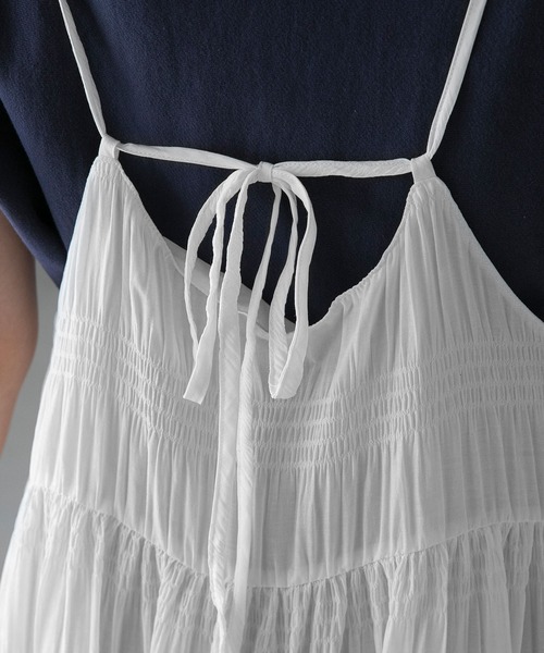 forksy.（フォルクシー）の「【forksy.】ティアードフリルワンピース（ワンピース・レディース・ブラック/オフホワイト/ブルー系/ブラック系/ブラック系その他/ブルー/ラベンダー/アイボリー/レッド・FREE）」の14枚目の写真