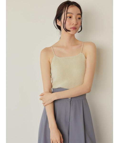 Ayla(アイラ)の「rib cup cami(キャミソール・レディース・ベージュ/ブラック/ホワイト・FREE)」の10枚目の写真