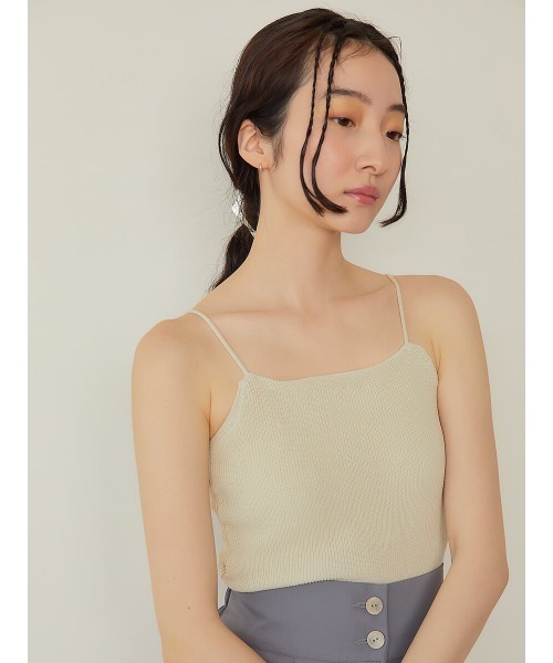 Ayla(アイラ)の「rib cup cami(キャミソール・レディース・ベージュ/ブラック/ホワイト・FREE)」の16枚目の写真