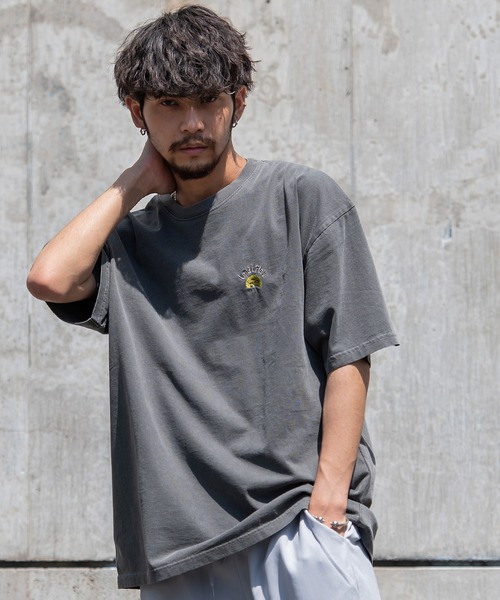 SILVER BULLET(シルバーバレット)の「『CavariA/キャバリア』ピグメント刺繍TEE(Tシャツ/カットソー・メンズ・サックスブルー/イエロー/ブラック・L/M)」の5枚目の写真