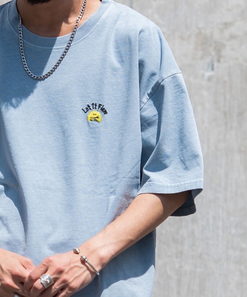SILVER BULLET(シルバーバレット)の「『CavariA/キャバリア』ピグメント刺繍TEE(Tシャツ/カットソー・メンズ・サックスブルー/イエロー/ブラック・L/M)」の8枚目の写真