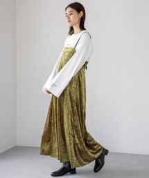 クラッシュベロアキャミワンピース　908502