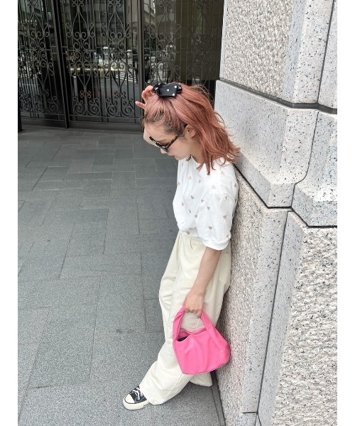 JUMELLE（ジュメロ）の「stone ribbon clip（バレッタ/ヘアクリップ・レディース・ブラック・FREE）」の9枚目の写真