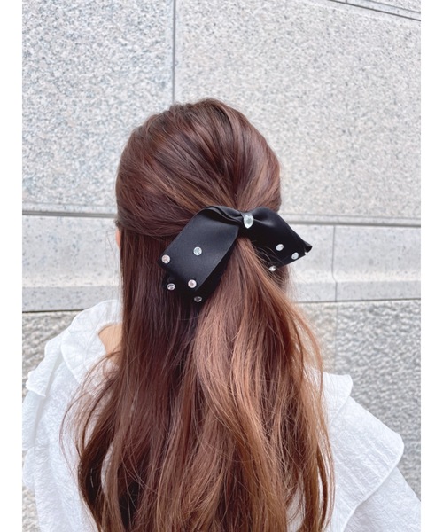 stone ribbon clip（バレッタ/ヘアクリップ）｜JUMELLE（ジュメロ）の