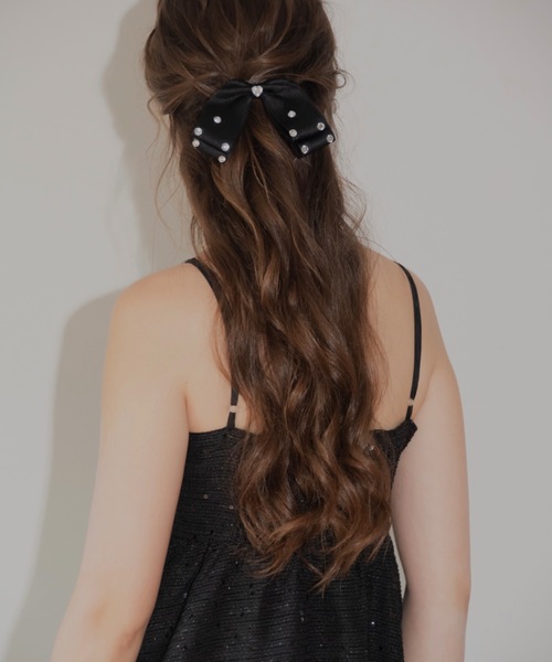 JUMELLE(ジュメロ)の「stone ribbon clip(バレッタ/ヘアクリップ・レディース・ブラック・FREE)」の13枚目の写真