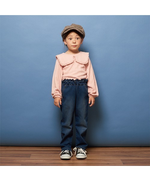 Lycee mine(リセマイン)の「すぽっと履けてきれいシルエットデニムパンツ(デニムパンツ・キッズ・ネイビー・100cm/110cm/120cm/130cm/140cm/150cm)」の11枚目の写真