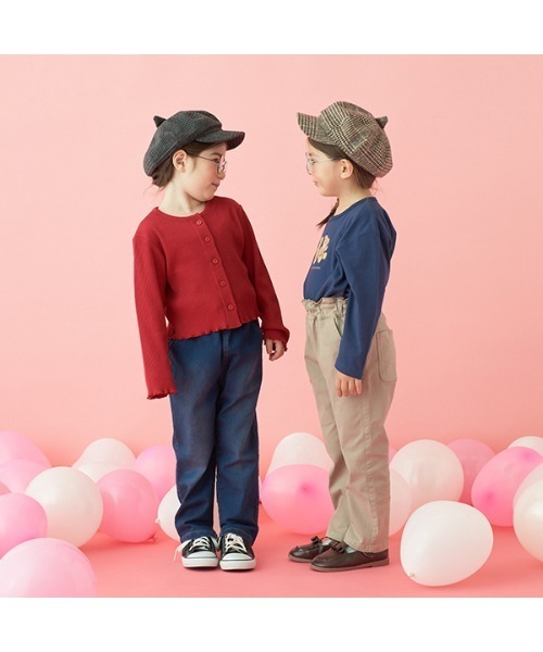 Lycee mine(リセマイン)の「すぽっと履けてきれいシルエットデニムパンツ(デニムパンツ・キッズ・ネイビー・100cm/110cm/120cm/130cm/140cm/150cm)」の4枚目の写真