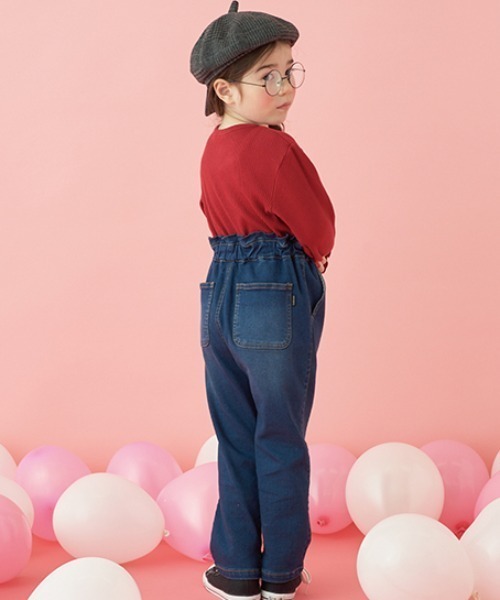 Lycee mine(リセマイン)の「すぽっと履けてきれいシルエットデニムパンツ(デニムパンツ・キッズ・ネイビー・100cm/110cm/120cm/130cm/140cm/150cm)」の22枚目の写真